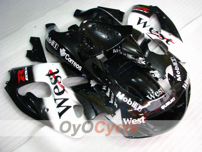 Kit de carenado para Suzuki GSXR750 96-99 - Blanco, Negro - Oeste #OYO87903010 Imagen principal del producto