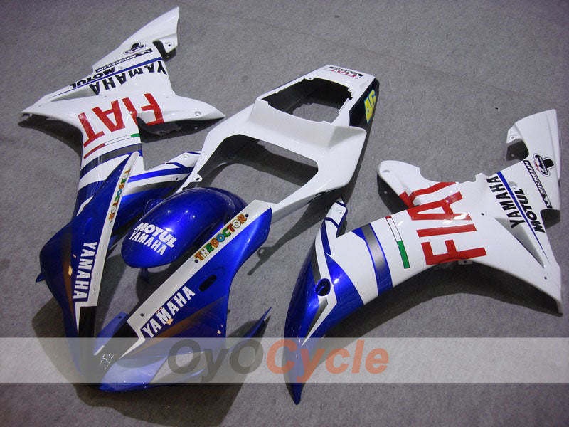 Kit de carenado por inyección para YZF-R1 02-03 - Azul, Blanco - FIAT, MOTUL #OYO87900792