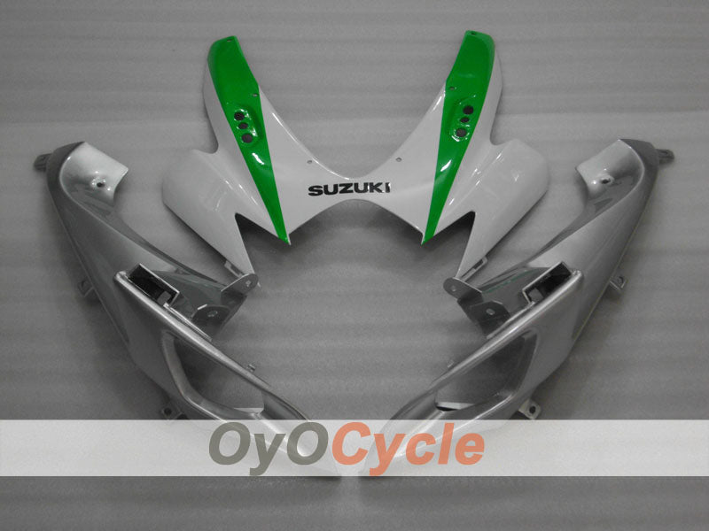 Carenado inyectado para GSX R750 06-07 - Verde, Plata - Estilo de fábrica #OYO87901311