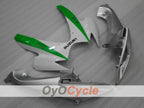Carenado inyectado para GSX R750 06-07 - Verde, Plata - Estilo de fábrica #OYO87901311