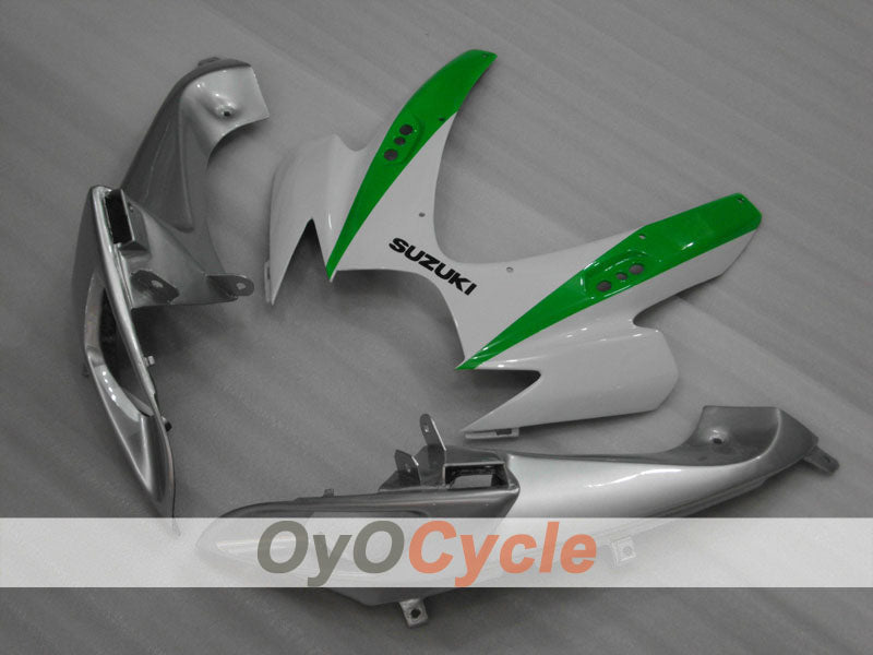 Carenado inyectado para GSX R750 06-07 - Verde, Plata - Estilo de fábrica #OYO87901311