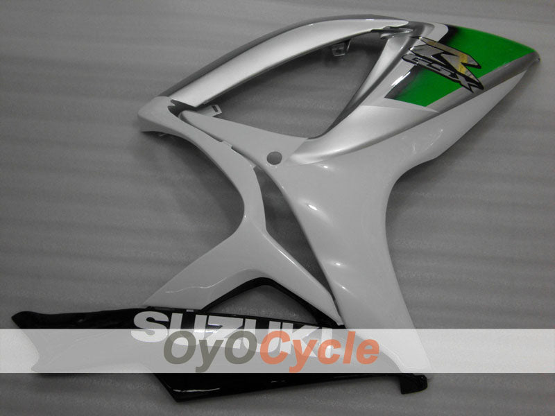Carenado inyectado para GSX R750 06-07 - Verde, Plata - Estilo de fábrica #OYO87901311