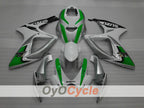 Carenado inyectado para GSX R750 06-07 - Verde, Plata - Estilo de fábrica #OYO87901311