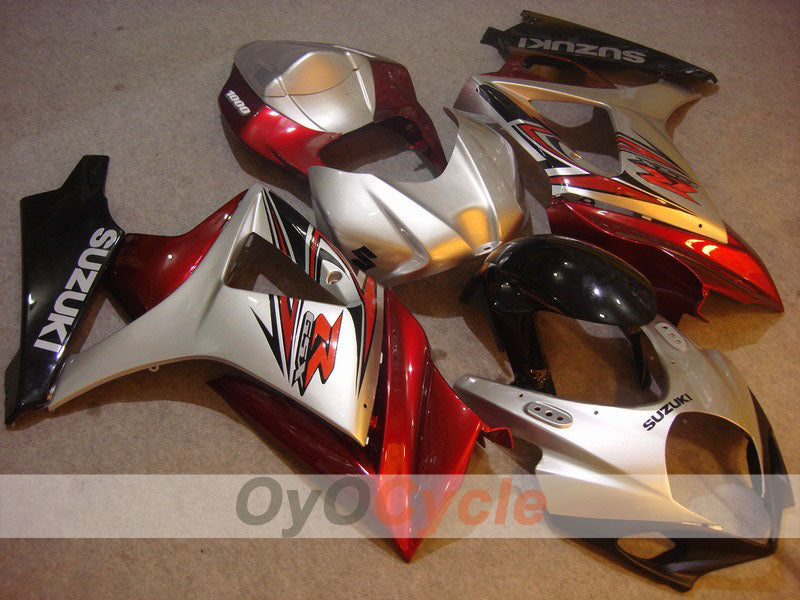 Kit de carenado por inyección para GSX R1000 07-08 - Rojo, Plata - Estilo de fábrica #OYO87902129 Imagen principal del producto