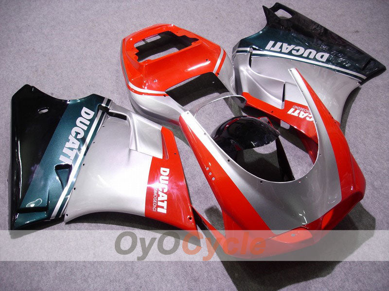 Kit de carenado de inyección para Ducati 998 02-04 - Rojo, Plata - Estilo de fábrica #OYO87902277 Imagen principal del producto