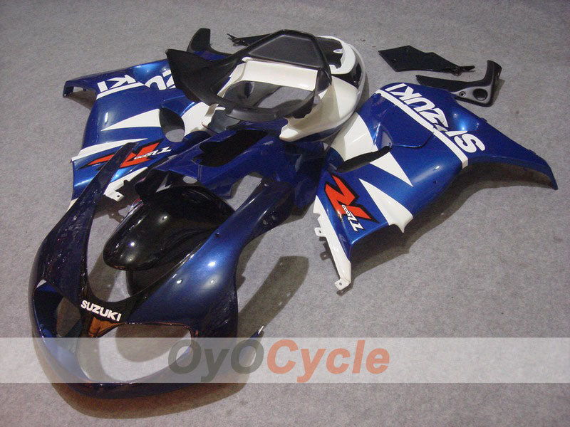 Kit de carenado de inyección para TL1000R 98-03 - Azul, Blanco - Estilo de fábrica #OYO87903288