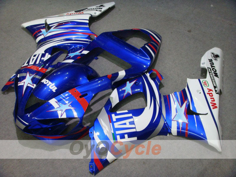 Carenado de inyección para YZF-R1 00-01 - Azul, Blanco - FIAT, MOTUL #OYO87900762