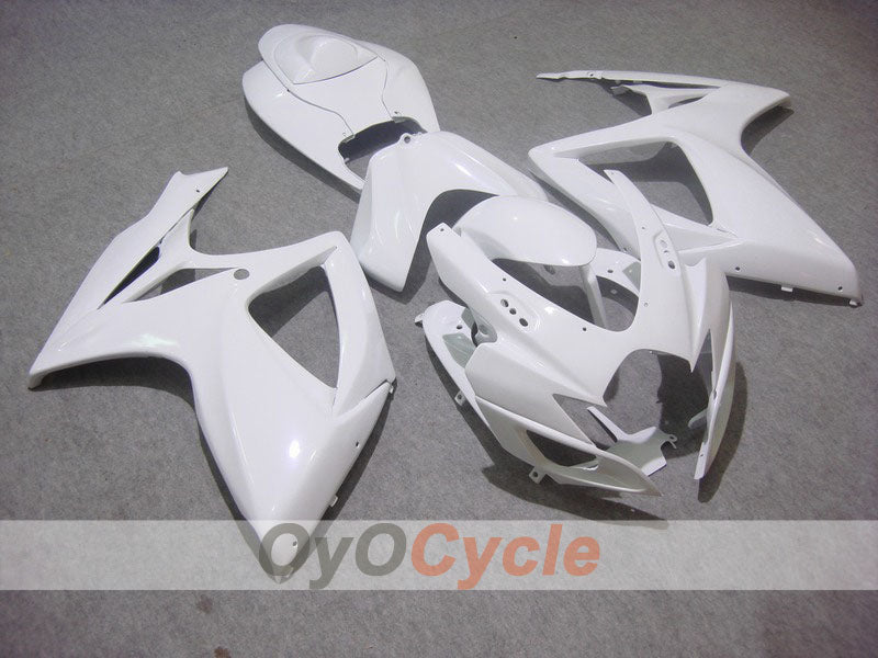 Kit de carenado por inyección para GSX R750 06-07 - Blanco - Estilo de fábrica #OYO87901330