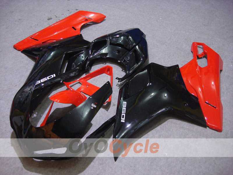 Kit de carenado por inyección para Ducati 1098 07-09 - Rojo, Negro - Estilo de fábrica #OYO87902319