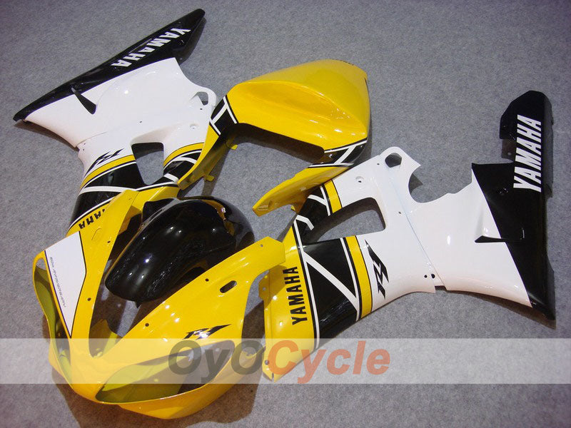 Kit de carenado por inyección para YZF-R1 00-01 - Amarillo, blanco - Estilo original #OYO87900782