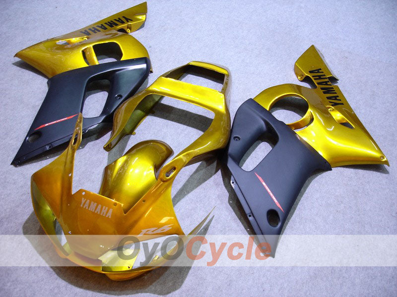 Carenado de inyección para YZF-R6 98-02 - Negro, Dorado - Estilo de fábrica #OYO87901013 Imagen principal del producto