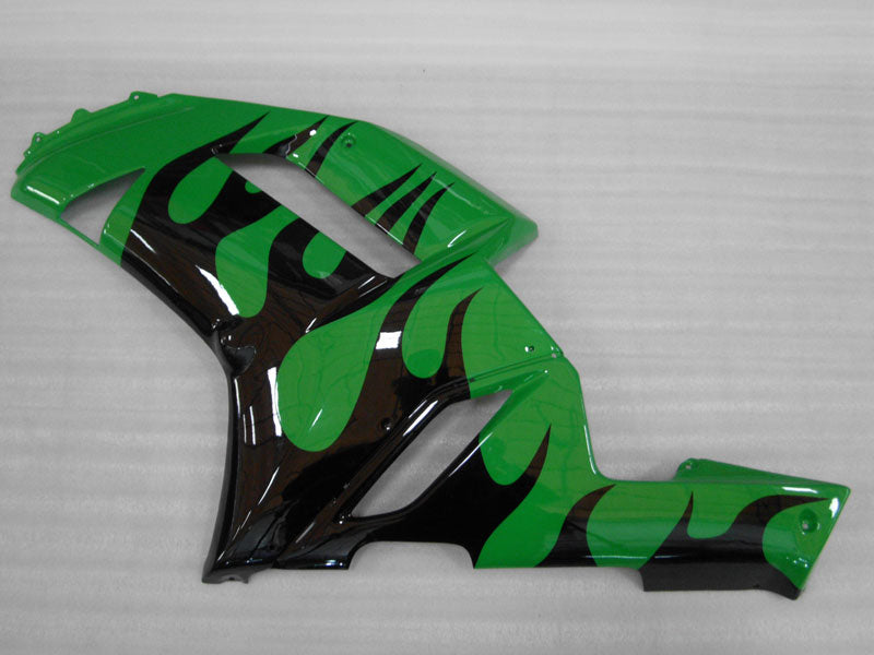 Kit de carenado por inyección para NINJA ZX-6R 07-08 - Verde, Negro - Llama #OYO87901931