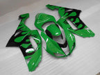 Kit de carenado por inyección para NINJA ZX-6R 07-08 - Verde, Negro - Llama #OYO87901931