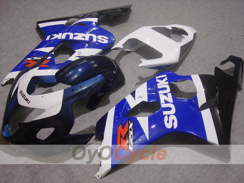 Carenado de inyección para GSX R750 04-05 - Azul, Blanco - Estilo de fábrica #OYO87901191 Imagen principal del producto