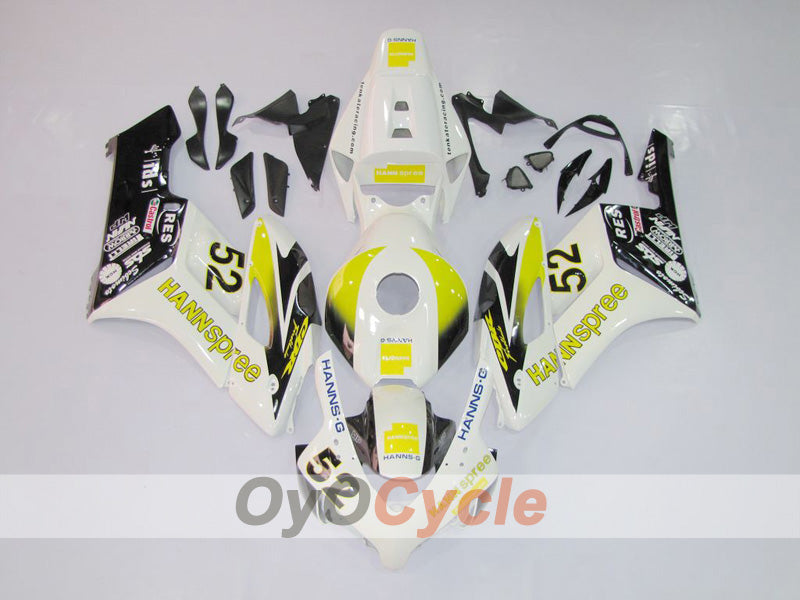 Kit de carenado de inyección para CBR1000RR 04-05 - Amarillo, Blanco - HANN Spree #OYO87902843