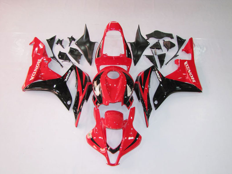 Kit de carenado por inyección para CBR600RR 07-08 - Rojo, Negro - Estilo original #OYO87900386 Imagen principal del producto