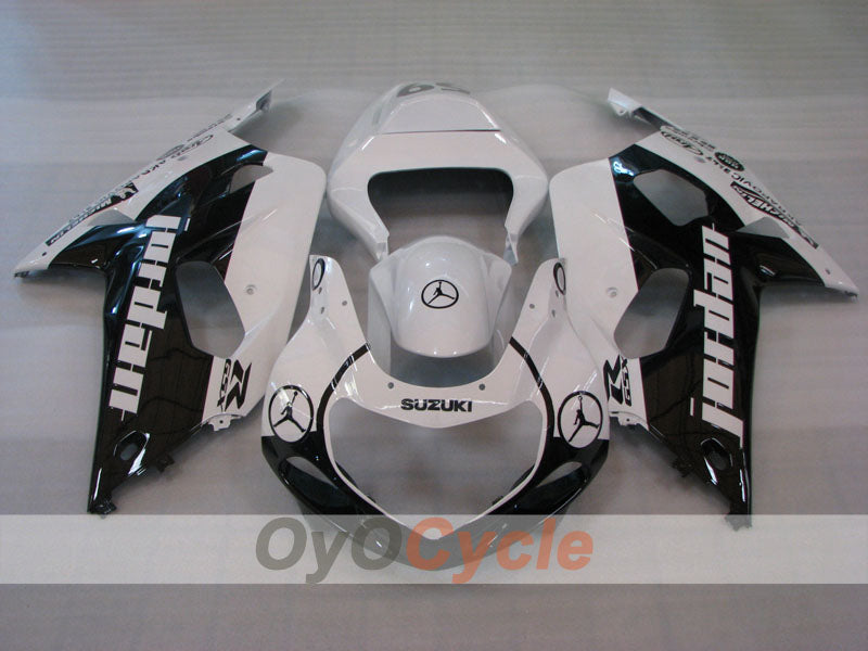 Kit de carenado por inyección para GSX R600 01-03 - Blanco, Negro - MICHELIN #OYO87905100