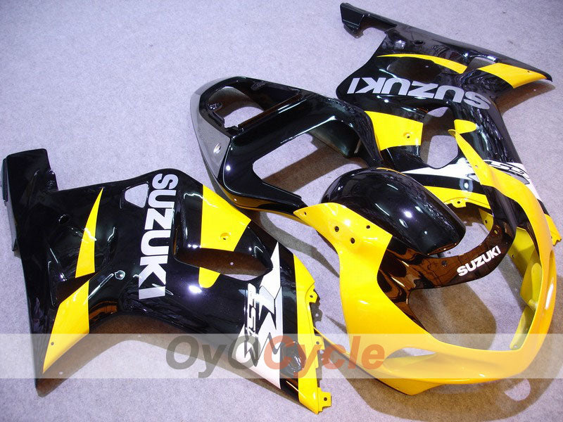 Kit de carenado por inyección para GSX R600 01-03 - Amarillo, Negro - Estilo de fábrica #OYO87901120 Imagen principal del producto