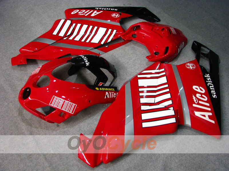 Carenado de inyección para Ducati 999 05-06 - Rojo, Negro - Alice #OYO87902367 Imagen principal del producto
