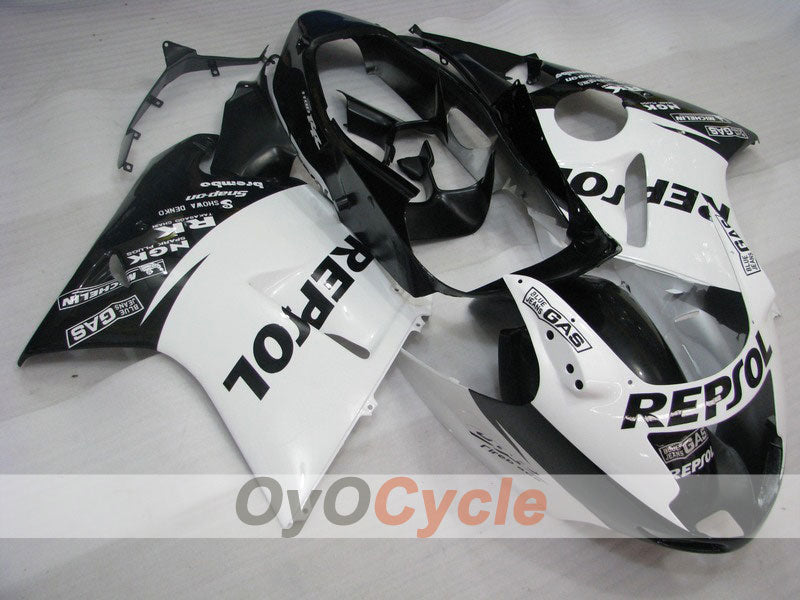 Kit de carenado por inyección para CBR1100XX 96-07 - Blanco, Negro - Repsol #OYO87902817