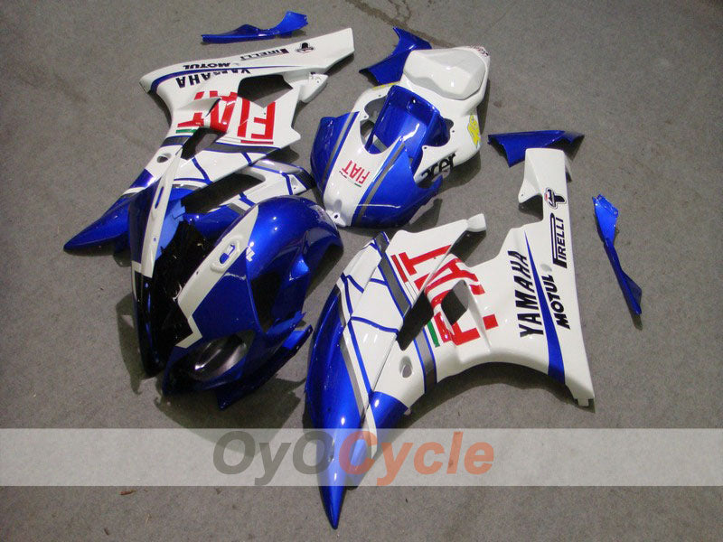Kit de carenado por inyección para YZF-R6 06-07 - Azul, blanco - FIAT, MOTUL #OYO87900935 Imagen principal del producto