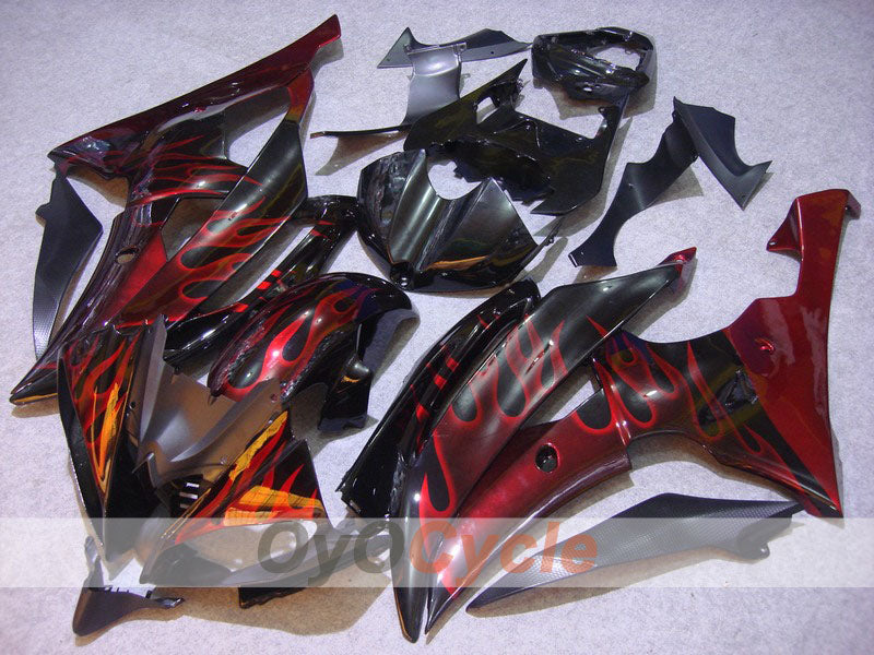 Kit de carenado por inyección para YZF-R6 08-16 - Rojo, Negro - Llama #OYO87900965 Imagen principal del producto