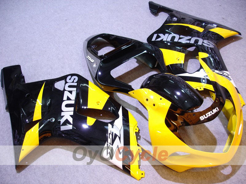 Carenado de inyección para GSX R750 00-03 - Amarillo, Negro - Estilo de fábrica #OYO87901114 Imagen principal del producto