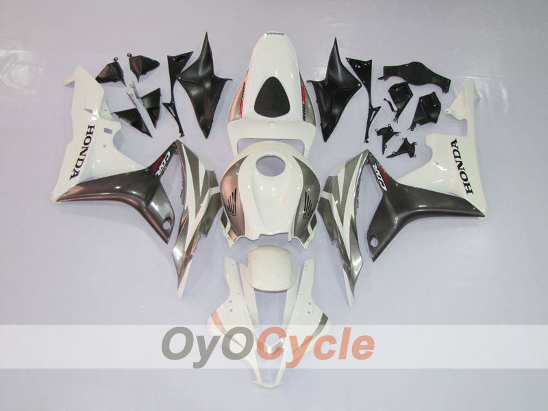 Kit de carenado por inyección para CBR600RR 07-08 - Blanco, plata - Estilo de fábrica #OYO87900382
