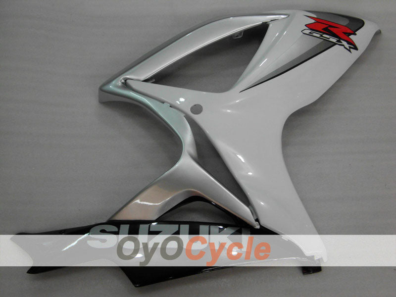 Carenado de inyección para GSX R600 06-07 - Blanco, Plata - Estilo de fábrica #OYO87901523