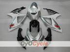 Carenado de inyección para GSX R600 06-07 - Blanco, Plata - Estilo de fábrica #OYO87901523