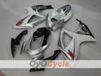 Carenado de inyección para GSX R600 06-07 - Blanco, Plata - Estilo de fábrica #OYO87901523