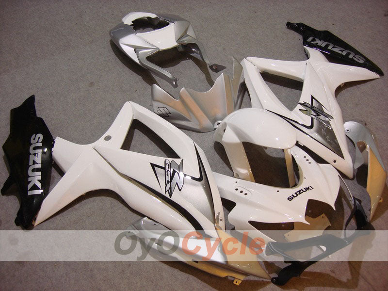 Kit de carenado por inyección para GSX R600 08-10 - Negro, Plata - Estilo de fábrica #OYO87901665