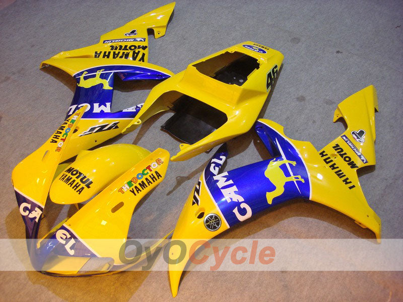Kit de carenado de inyección para YZF-R1 02-03 - Amarillo, Azul - Camel, MOTUL #OYO87900787 Imagen principal del producto