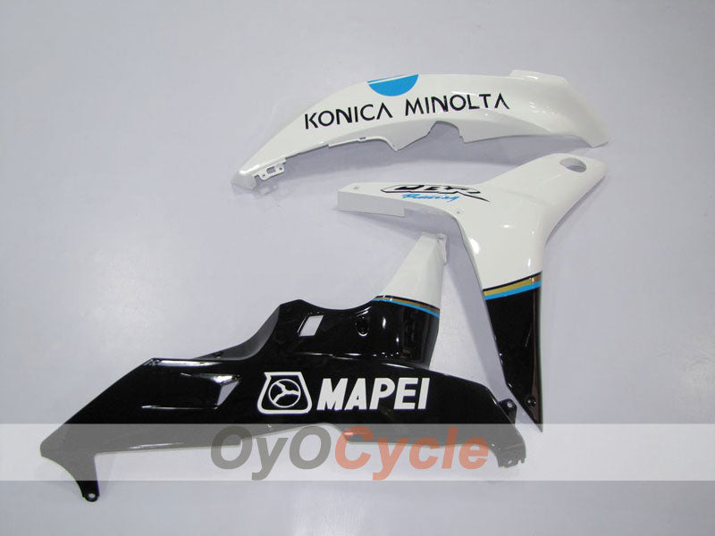 Kit de carenado por inyección para CBR600RR 07-08 - Blanco, Negro - Konica Minolta #OYO87900366