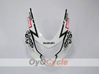 Kit de carenado inyectado para GSX R750 04-05 - Blanco, Negro - Corona #OYO87901236