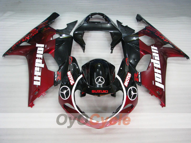 Kit de carenado por inyección para GSX R600 01-03 - Rojo, Negro - Jordan #OYO87905105 Imagen secundaria del producto