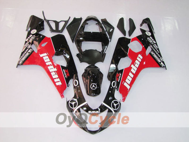 Kit de carenado por inyección para GSXR600 04-05 - Rojo, Negro - Jordan, MICHELIN #OYO87901190 Imagen principal del producto