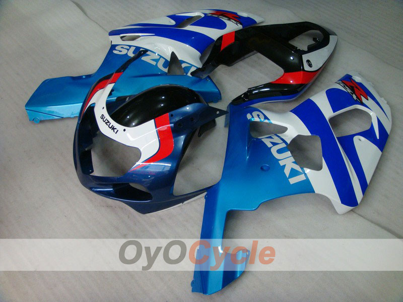Carenado inyectado para GSX R600 01-03 - Azul, Blanco - Estilo de fábrica #OYO87901125 Imagen principal del producto
