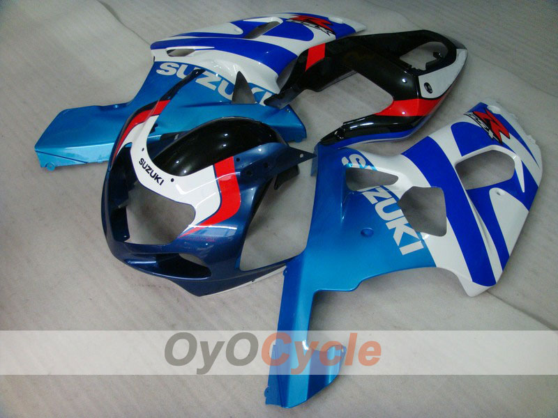 Kit de carenado por inyección para GSX R1000 00-02 - Azul, Blanco - Estilo de fábrica #OYO87901770 Imagen principal del producto