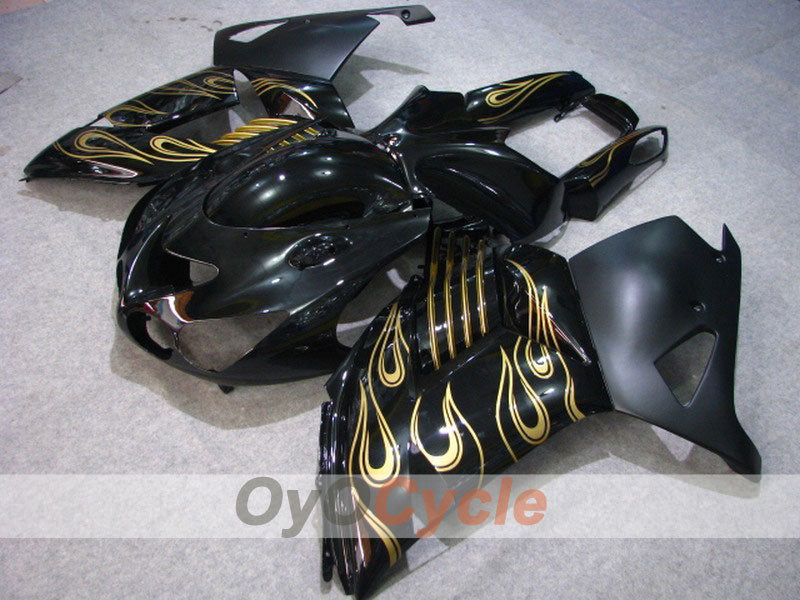 Kit de carenado por inyección para NINJA ZX-14R 06-11 - Negro, Dorado - Llama #OYO87902011 Imagen principal del producto