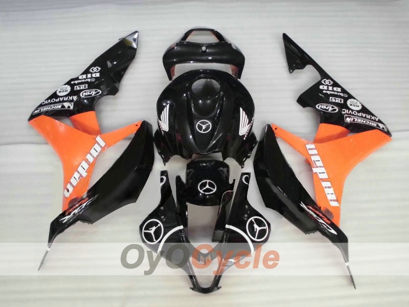 Kit de carenado por inyección para CBR600RR 07-08 - Naranja, Negro - HM Plant #OYO87900365 Imagen principal del producto
