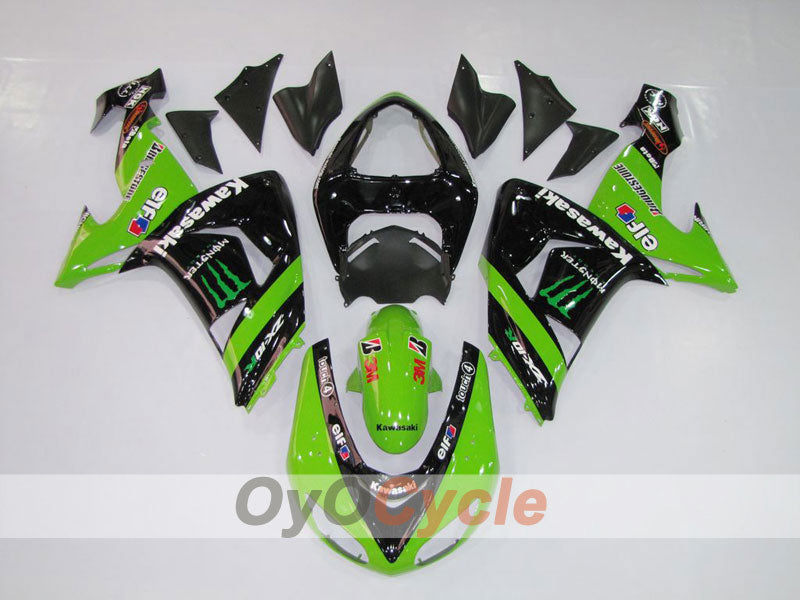 Kit de carenado por inyección para NINJA ZX-10R 06-07 - Verde, Negro - Monster #OYO87901623 Imagen principal del producto