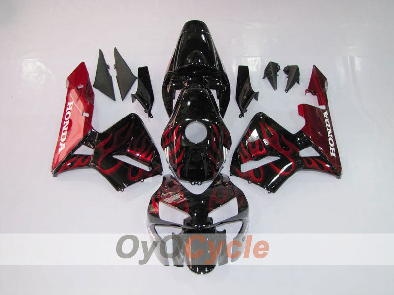 Kit de carenado inyectado para CBR600RR 03-04 - Rojo, Negro - Llama #OYO87902509 Imagen principal del producto