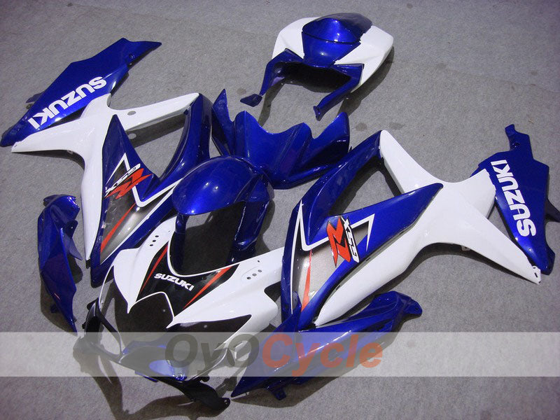 Carenado inyectado para GSX R750 08-10 - Azul, Blanco - Estilo de fábrica #OYO87901418 Imagen principal del producto