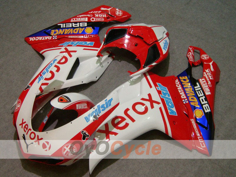 Kit de carenado por inyección para Ducati 848 08-13 - Rojo, Blanco - Xerox #OYO87902251 Imagen principal del producto