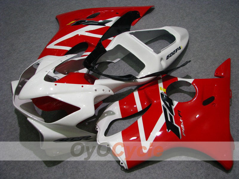 Carenado de inyección para CBR600F4i 01-03 - Rojo, Blanco - Estilo de fábrica #OYO87900173 Imagen principal del producto