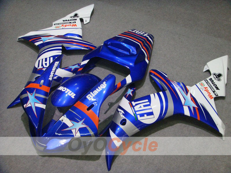 Carenado de inyección para YZF-R1 02-03 - Azul, Blanco - FIAT, MOTUL #OYO87900793 Imagen principal del producto
