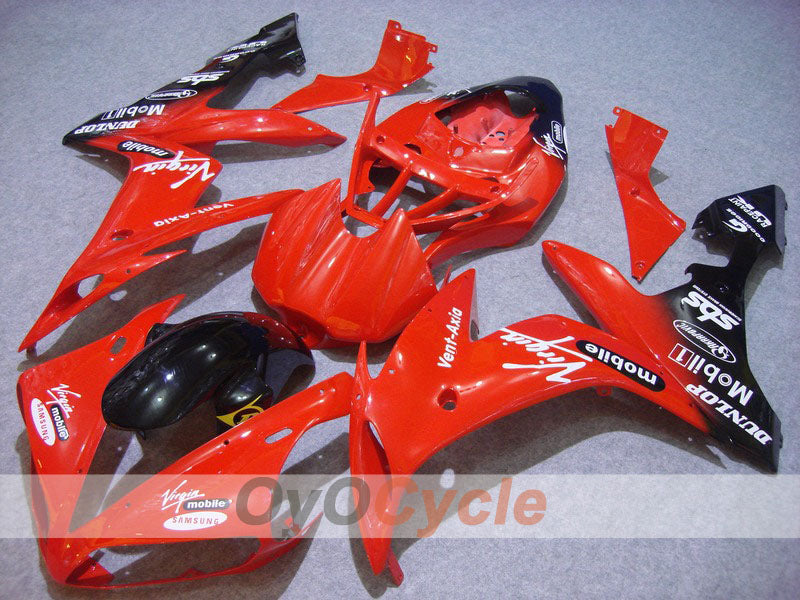 Kit de carenado por inyección para YZF-R1 04-06 - Rojo, Negro - DUNLOP #OYO87900817 Imagen principal del producto
