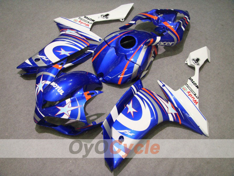 Kit de carenado por inyección para YZF-R1 07-08 - Azul, Blanco - FIAT, MOTUL #OYO87900854 Imagen principal del producto