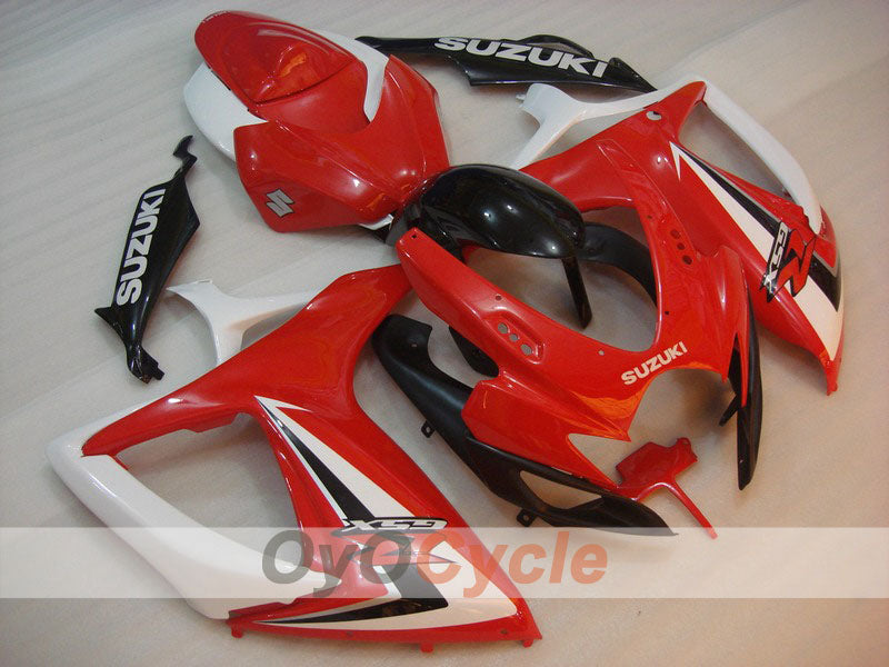 Carenado de inyección para GSX R600 06-07 - Rojo, Blanco - Estilo de fábrica #OYO87901564 Imagen principal del producto